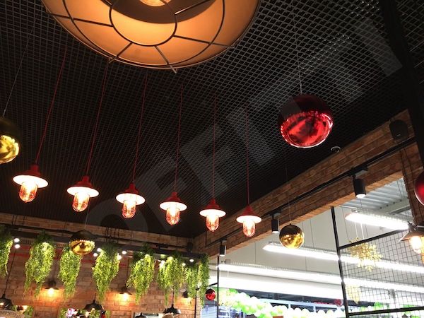 Грильято Стандарт 75x75 мм черный