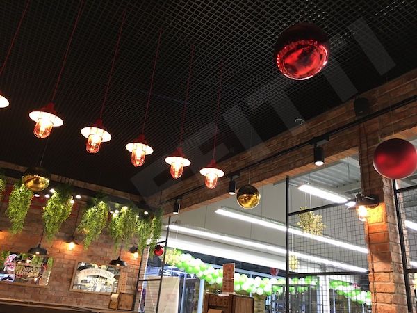 Грильято Стандарт 75x75 мм черный