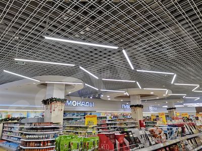 Грильято нестандартный 150х50 мм серебристый 