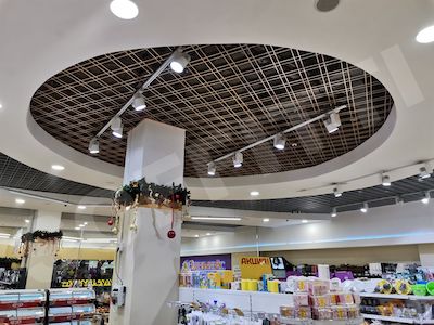 Грильято нестандартный 150х50 мм серебристый и золотистый 