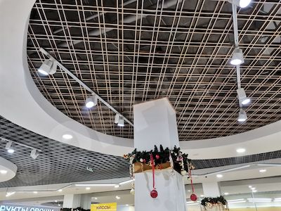 Грильято нестандартный 150х50 мм серебристый и золотистый 