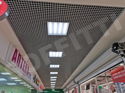 Грильято стандартный 50х50 мм серебристый 