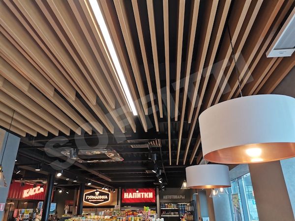 Кубообразный потолок 30х110 мм и 30х160 мм