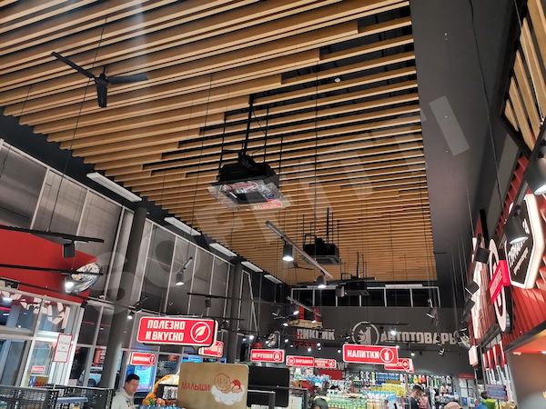 Кубообразный потолок 30х110 мм и 30х160 мм