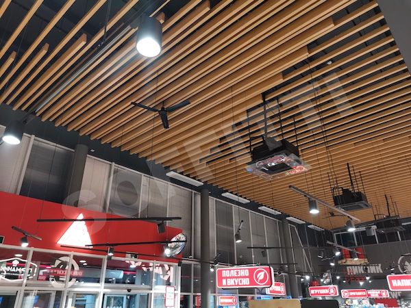 Кубообразный потолок 30х110 мм и 30х160 мм