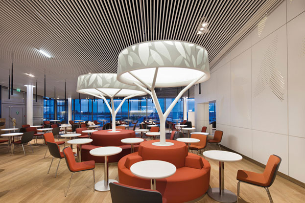 Кубообразный реечный потолок