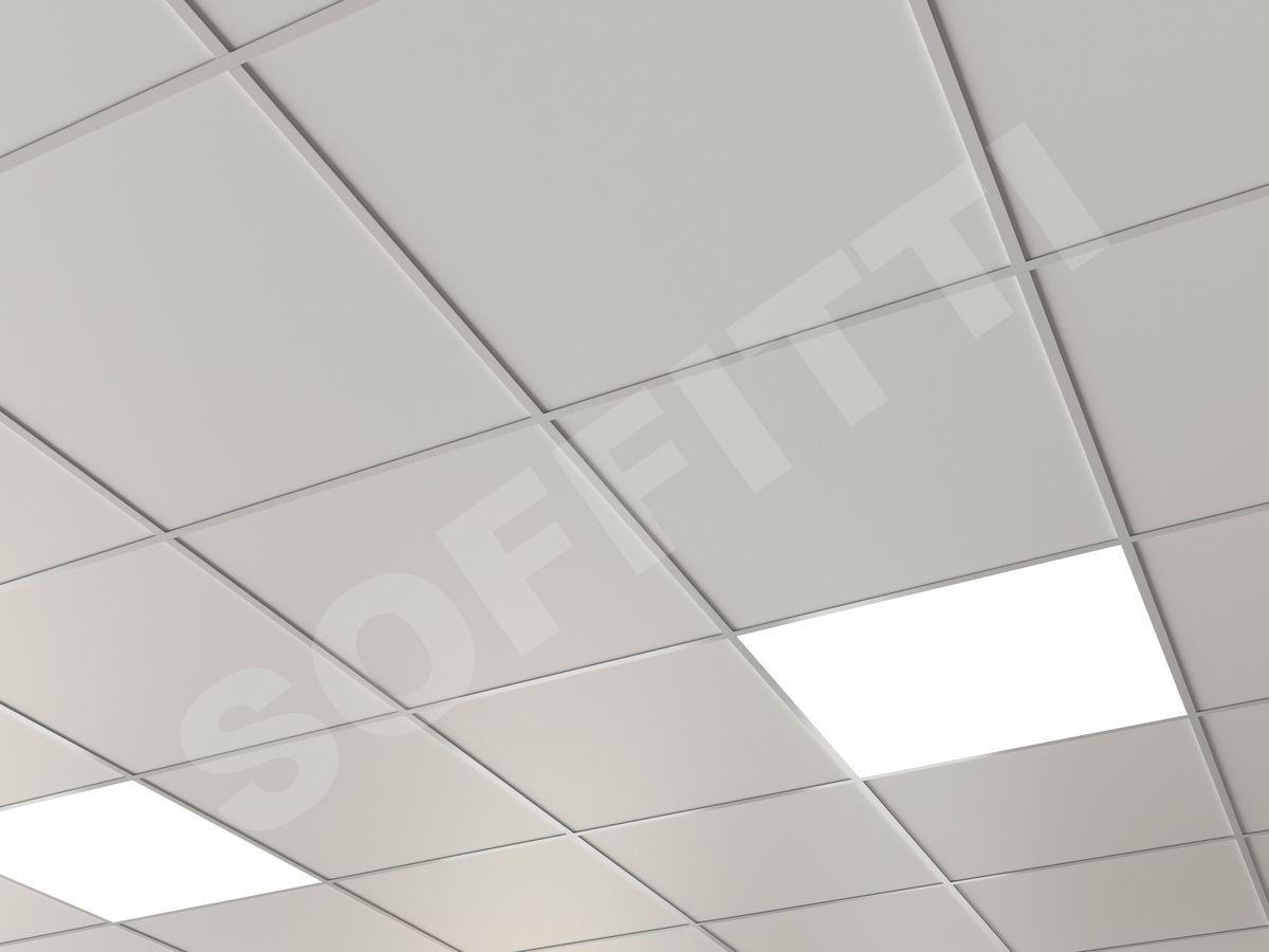 Кассетный потолок Board 600x600мм белый