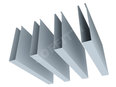 Кубообразная рейка "Униформ" 30x160 мм