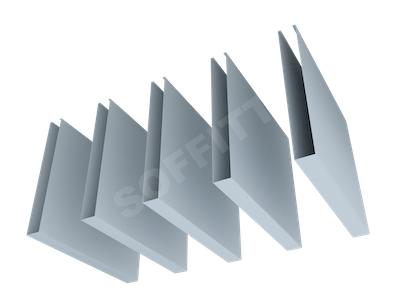 Кубообразная рейка Албес A50S 30x250 мм