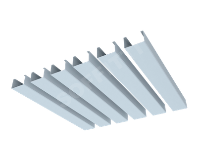 Кубообразная рейка Албес A70S 37,5x25 мм