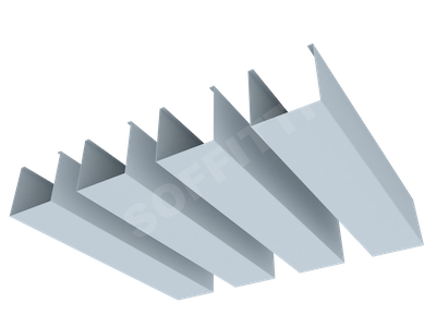 Кубообразная рейка "Сканди" 60x60 мм