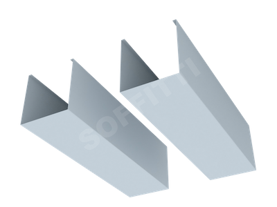 Кубообразная рейка "Униформ" 80x85 мм