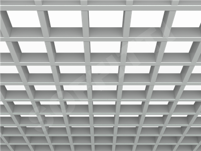 Потолок Грильято GL15 100x100 мм серый