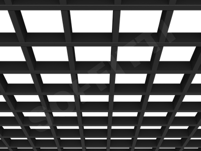 Потолок Грильято GL15 120x120 мм черный