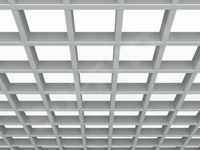 Потолок Грильято GL15 120x120 мм серый