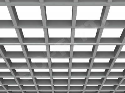 Потолок Грильято GL15 120x120 мм серебристый