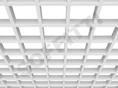 Потолок Грильято GL15 120x120 мм белый