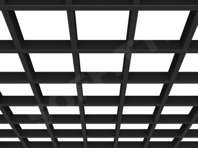 Потолок Грильято GL15 150x150 мм черный