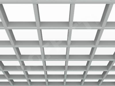 Потолок Грильято GL15 150x150 мм серый
