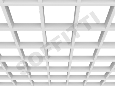 Потолок Грильято GL15 150x150 мм белый