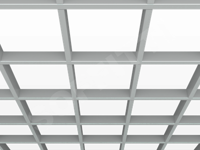 Потолок Грильято GL15 200x200 мм серый