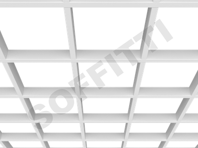 Потолок Грильято GL15 200x200 мм белый