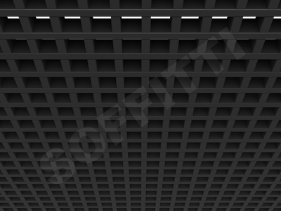 Потолок Грильято GL15 50x50 мм черный