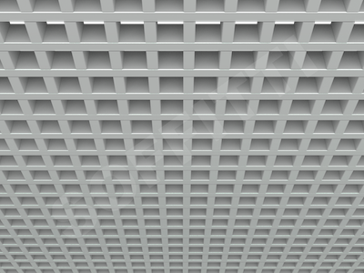 Потолок Грильято GL15 50x50 мм серый