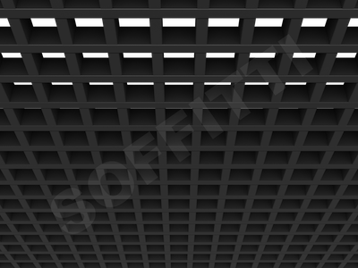 Потолок Грильято GL15 60x60 мм черный