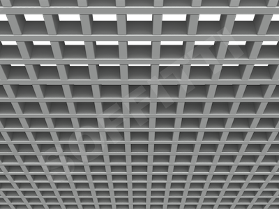 Потолок Грильято GL15 60x60 мм серебристый