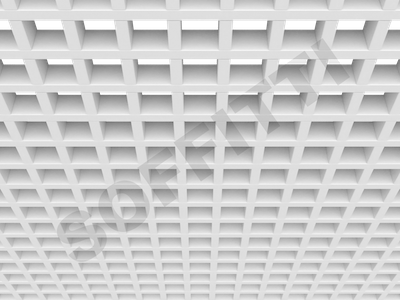 Потолок Грильято GL15 60x60 мм белый