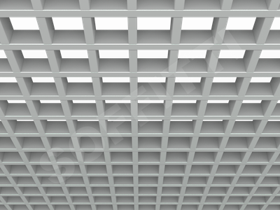 Потолок Грильято GL15 75x75 мм серый