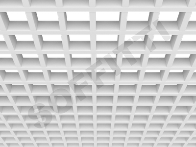 Потолок Грильято GL15 75x75 мм белый