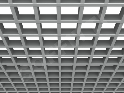 Потолок Грильято GL15 86x86 мм серебристый