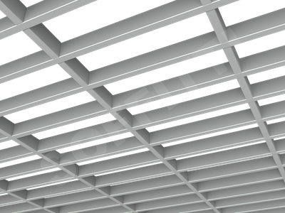 Потолок Грильято GL15-жалюзи 300x100 мм серый