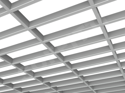 Потолок Грильято GL15-жалюзи 300x120 мм серый