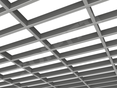 Потолок Грильято GL15-жалюзи 300x120 мм серебристый