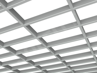 Потолок Грильято GL15-жалюзи 300x150 мм серый