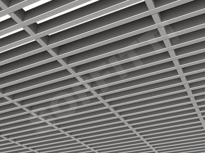 Потолок Грильято GL15-жалюзи 300x50 мм серебристый