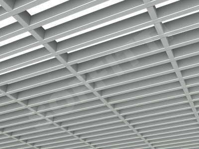 Потолок Грильято GL15-жалюзи 300x60 мм серый