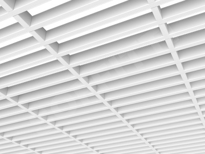 Потолок Грильято GL15-жалюзи 300x60 мм белый