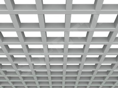 Потолок Грильято GL24 120x120 мм серый