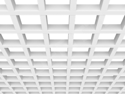 Потолок Грильято GL24 120x120 мм белый