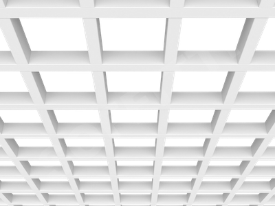 Потолок Грильято GL24 150x150 мм белый