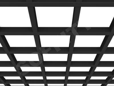 Потолок Грильято GL24 200x200 мм черный