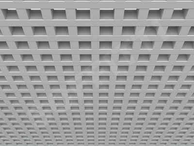 Потолок Грильято GL24 60x60 мм серый