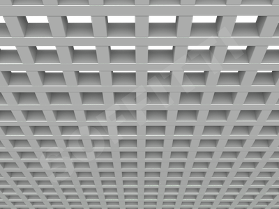 Потолок Грильято GL24 75x75 мм серый