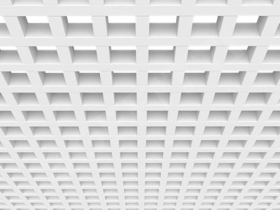 Потолок Грильято GL24 75x75 мм белый