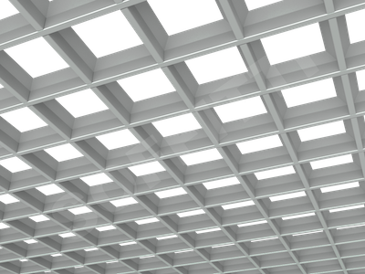 Потолок Грильято пирамидальное 120x120 мм серый