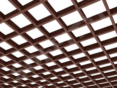 Грильято 100x100 мм h27 Миланский Орех 